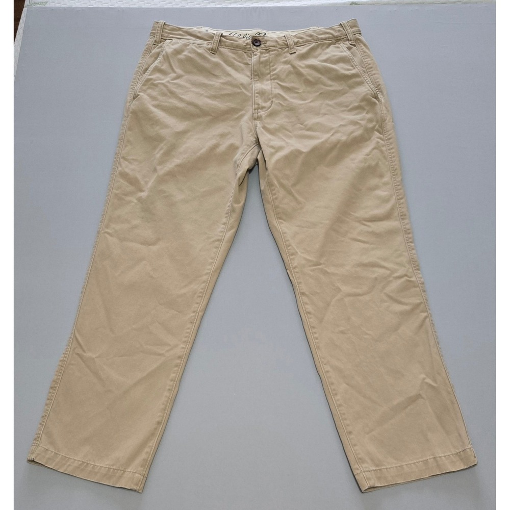 Eddie‎ Bauer Legend Wash Chinos Mens 36x30 Khaki Tan Slim Fit Pants - Picture 3 of 11